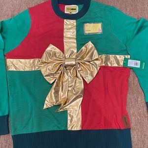 Tipsy Elves Men’s Christmas Present Ugly Christmas Sweater, size XL NWT $34
